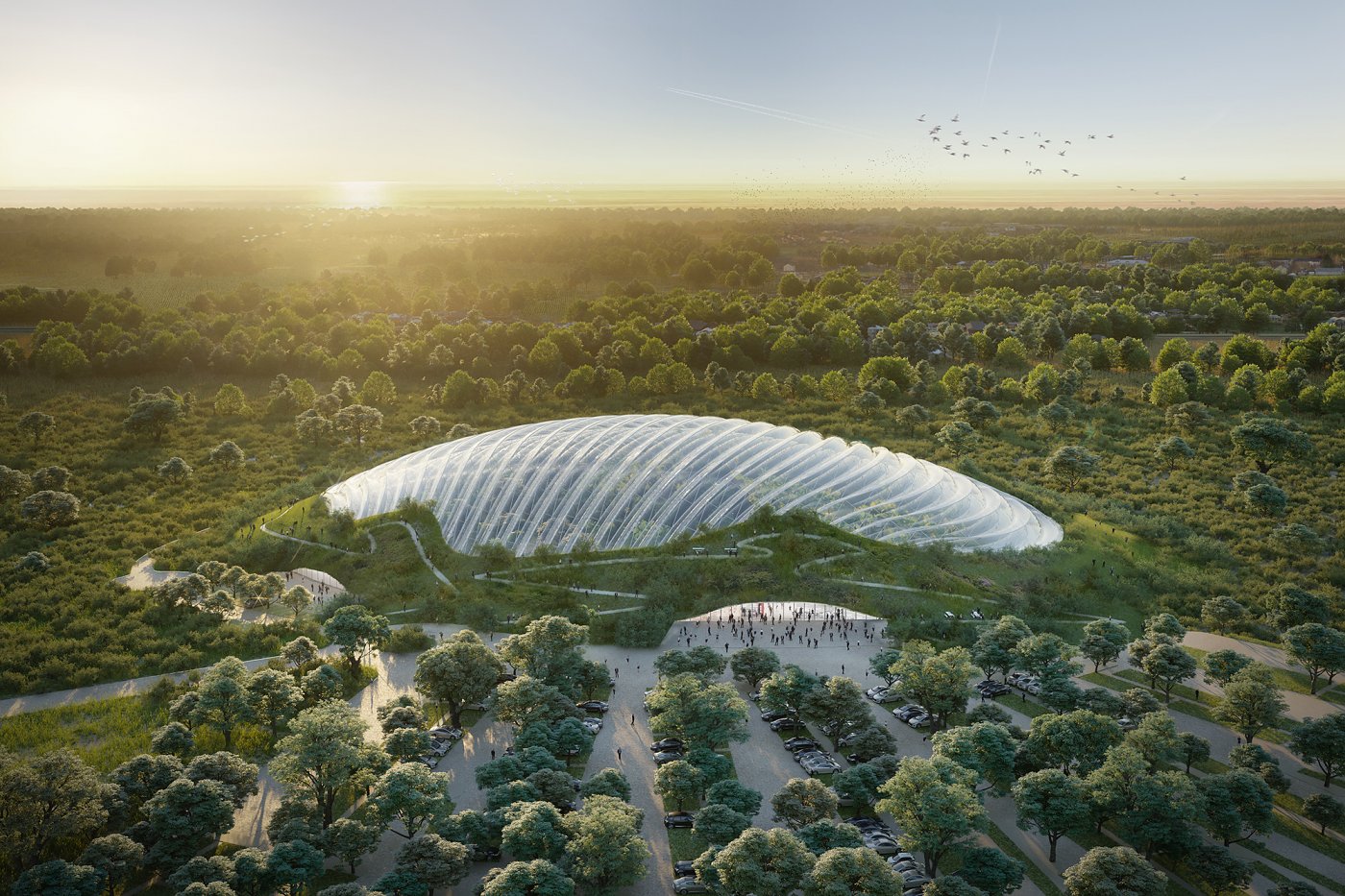 The world’s largest single dome tropical greenhouse