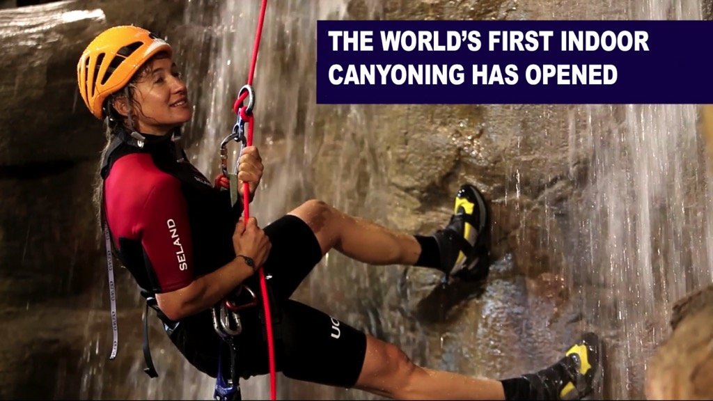The world’s first Indoor Canyoning has opened