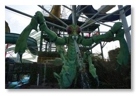 China’s Dino Beach waterpark, invaded by aliens