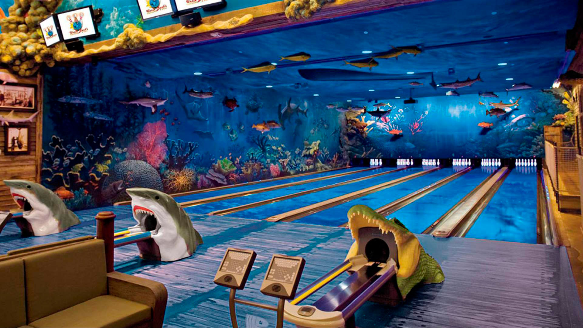 Interactive bowling alleys