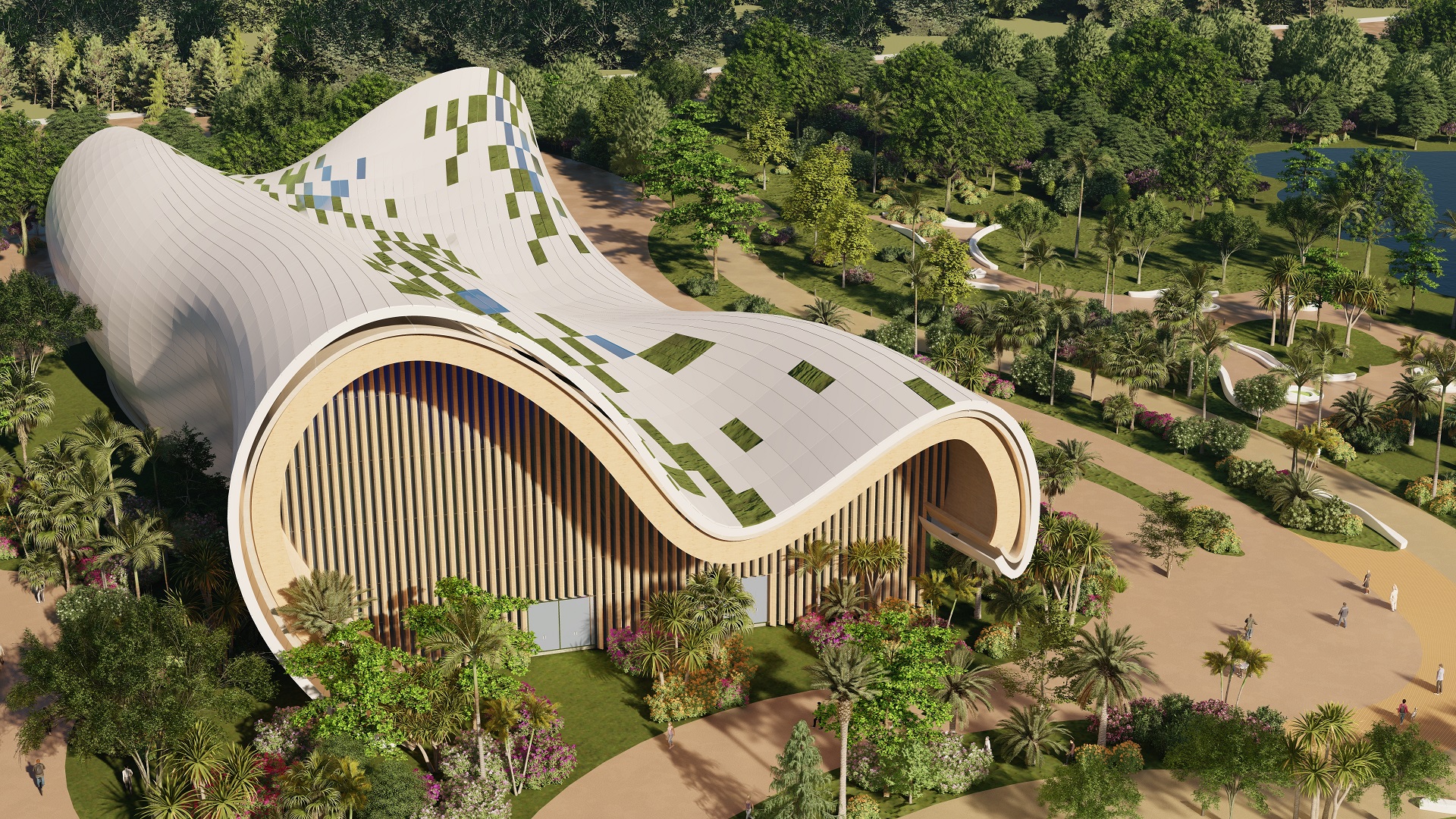 “Passive” architectural design in indoor swimming pools