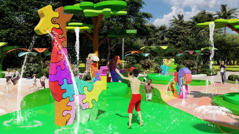 Animal Puzzle SplashPad - Amusement Logic