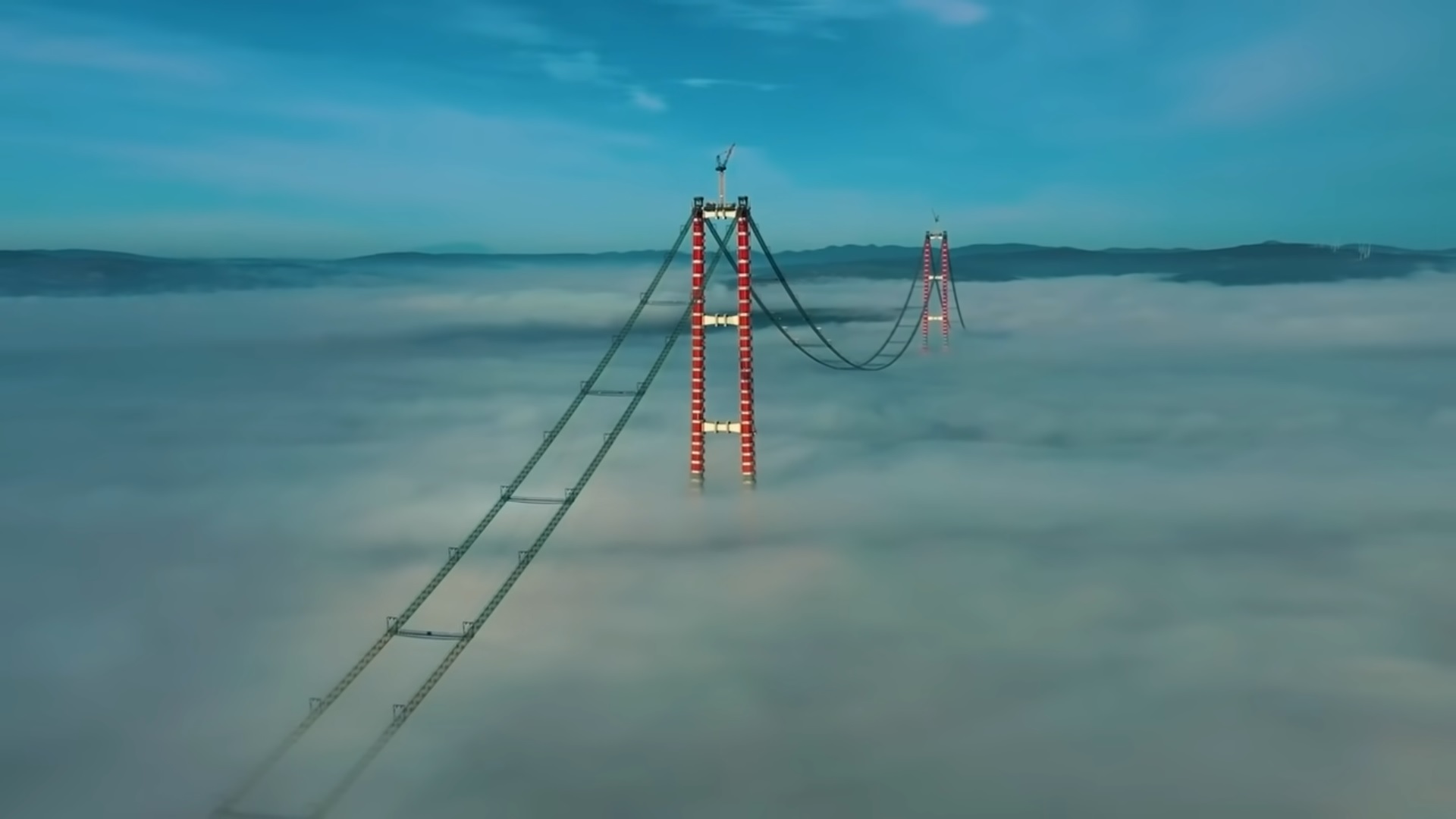 Design and construction of the world’s longest suspension bridge, Turkey