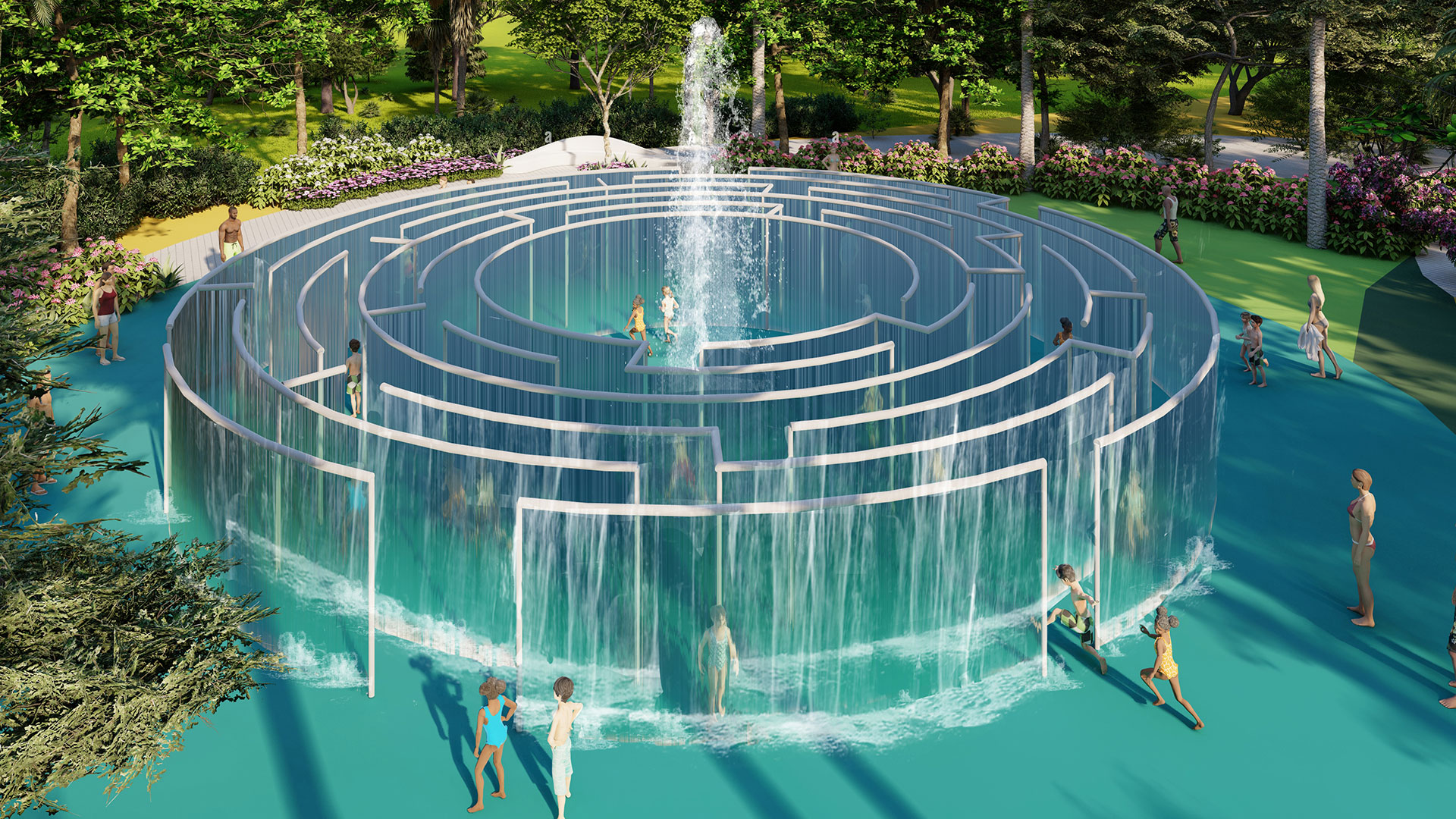 WaterMaze Amusement Logic