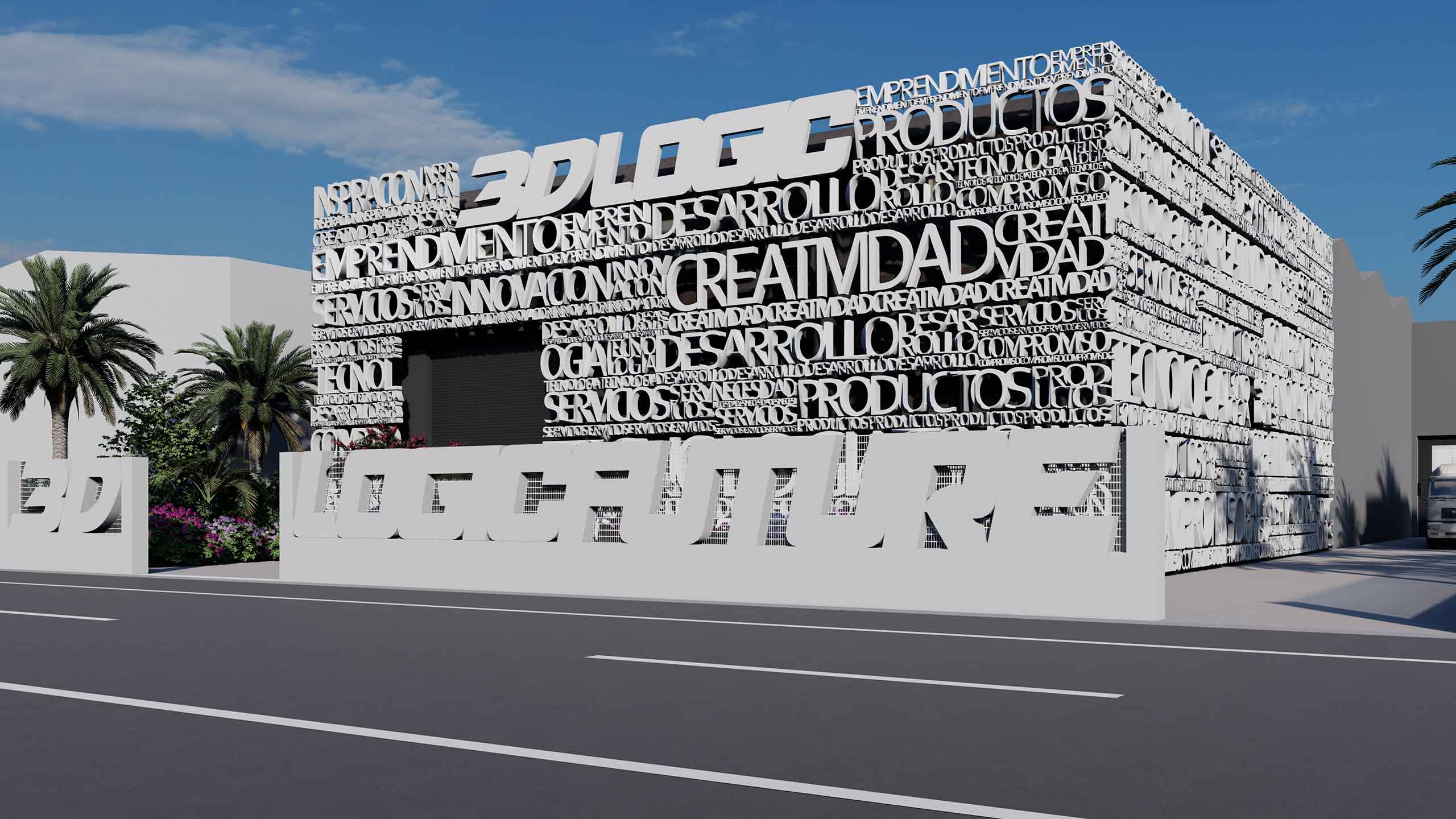 3D Logic Future company façade design