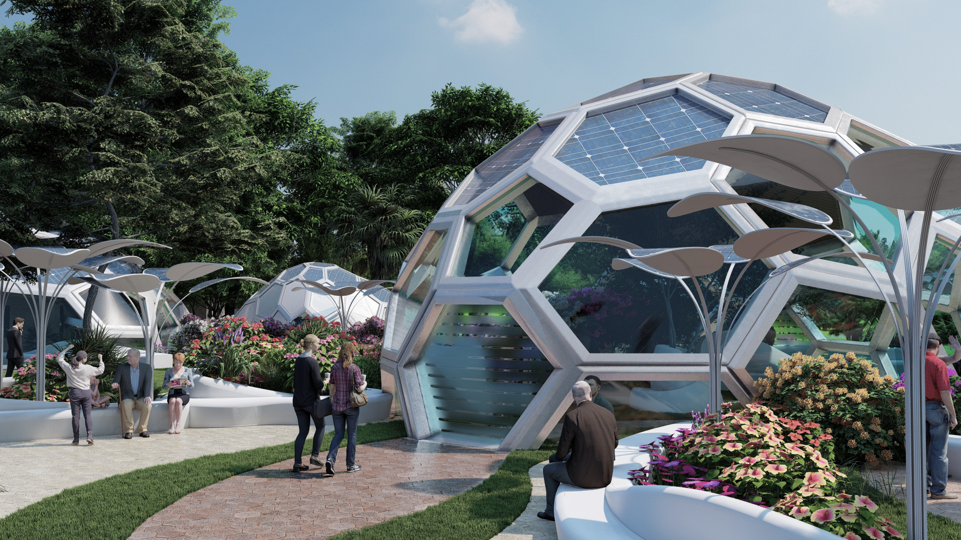 HexaBubble, eco-friendly solar architecture