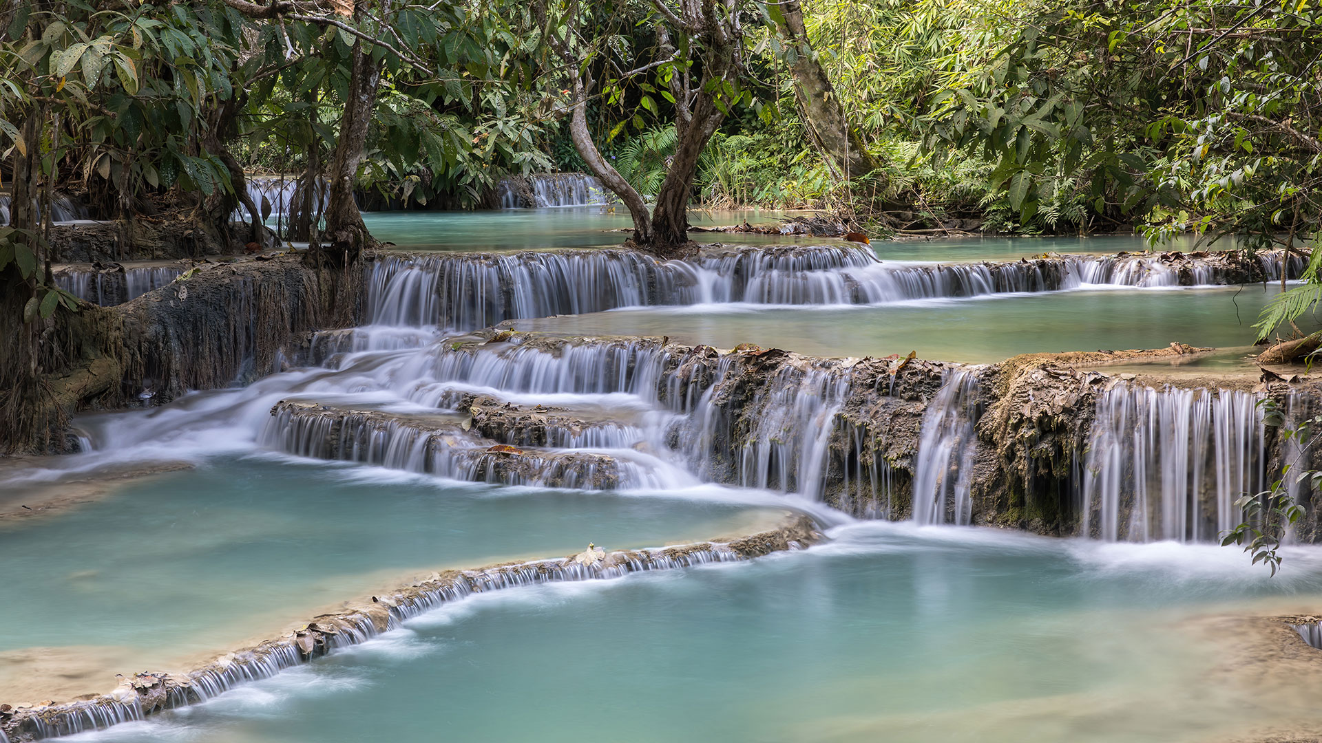 Natural terraced pools