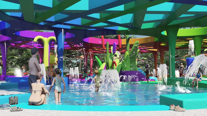 Modular Canopy Splash Pad - Amusement Logic