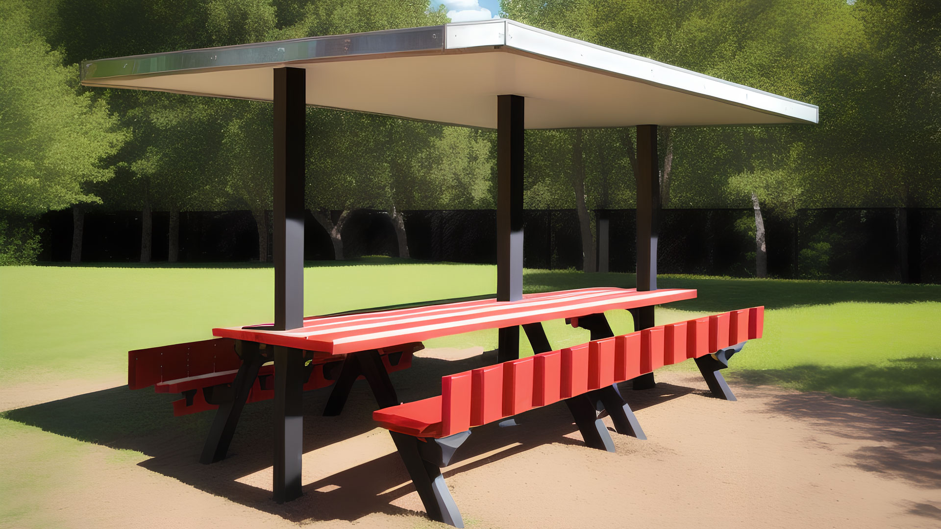 Theming of picnic tables