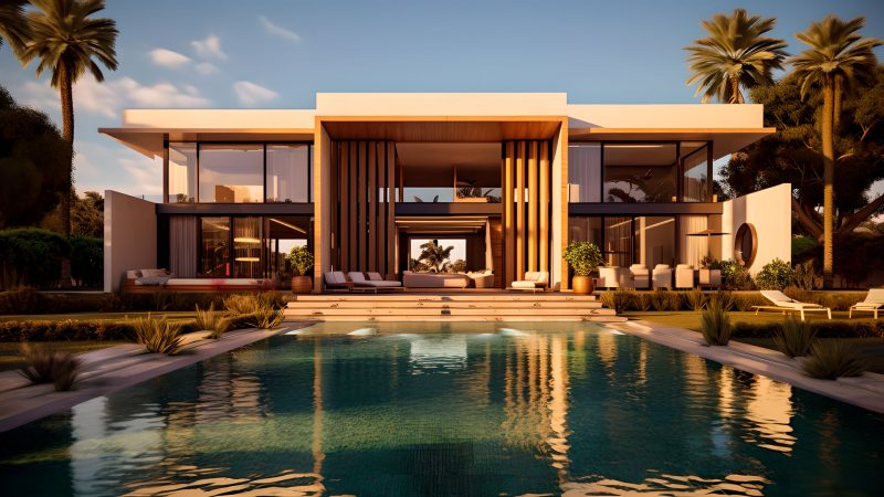 Luxury villas, a reinterpretation of traditional Arabic architecture ...