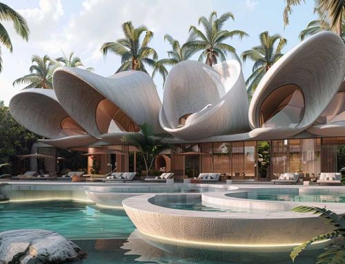 A resort hotel in waves