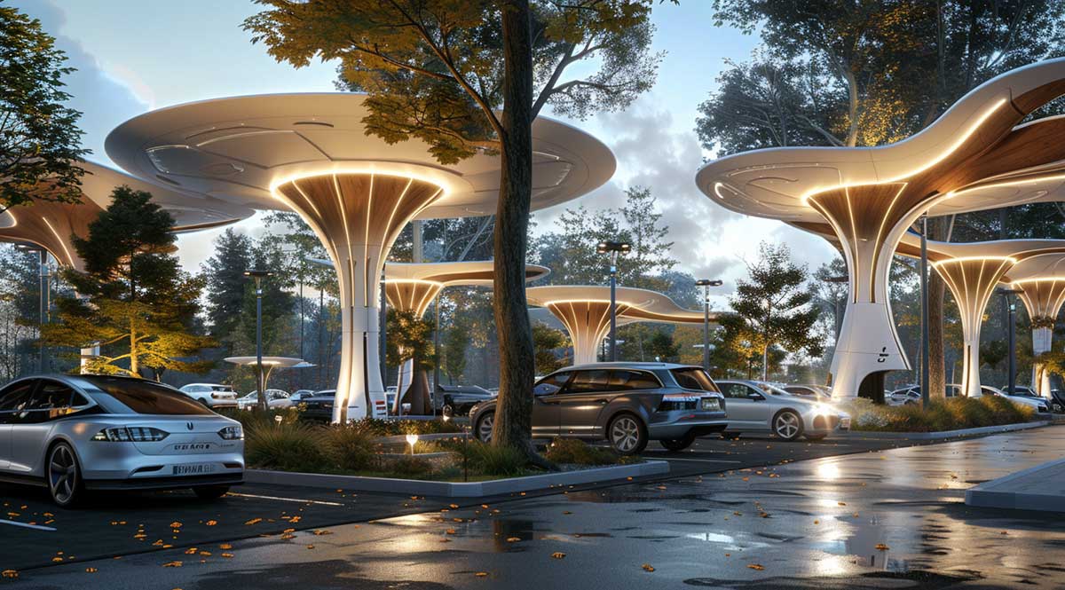 Design of a futuristic car park