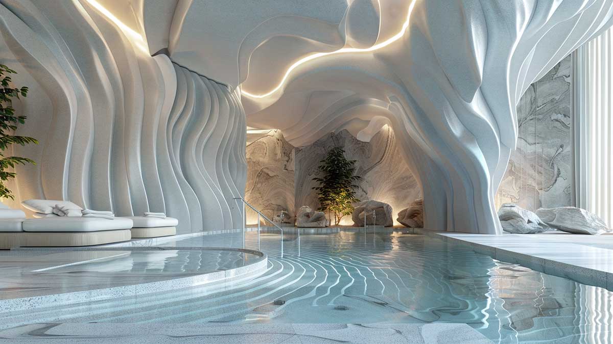 Heavenly spa design