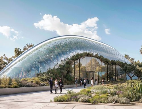 Design of a monumental greenhouse for a botanical garden