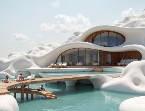 A building inspired by the salt pans of Pamukkale, Turkey