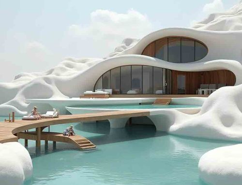 A building inspired by the salt pans of Pamukkale, Turkey