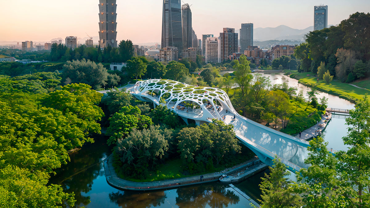 A bridge that respects and enhances the landscape