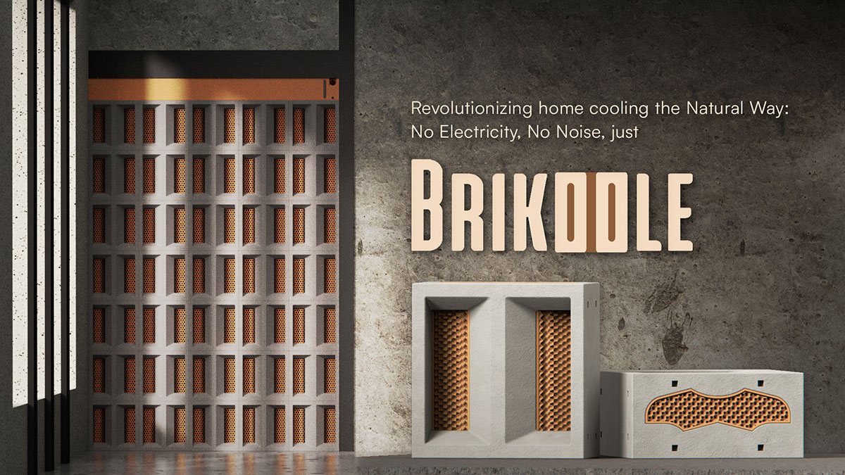 Brikoole, passive cooling system for the building industry