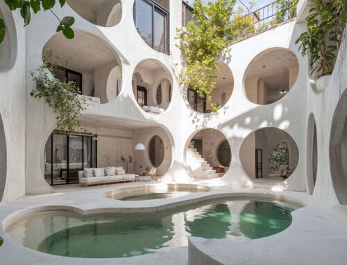 Tribute to the circle, architecture of a villa