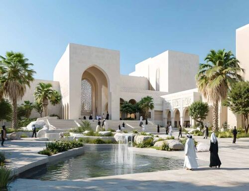 Monumental complex with echoes of Arab tradition