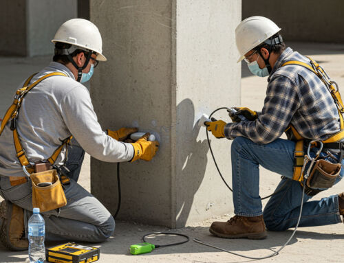 Non-destructive strength testing of concrete