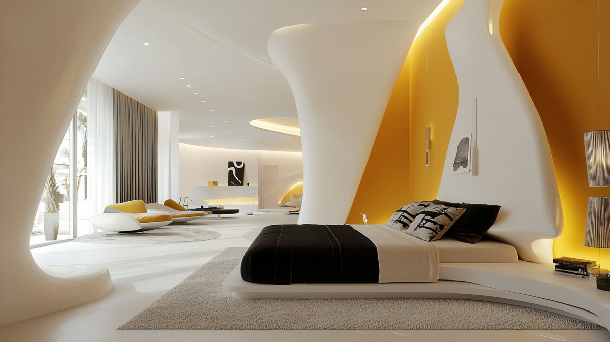 An interior design of contrasts, personal and non-transferable