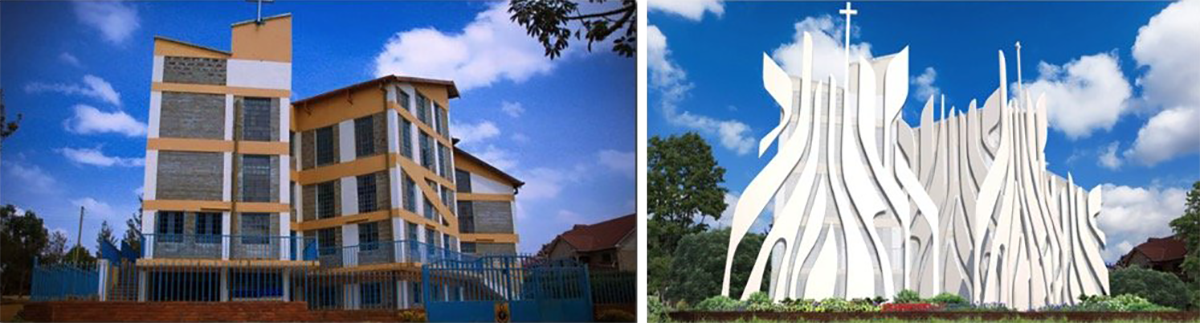 Redesign of the façade of an African church