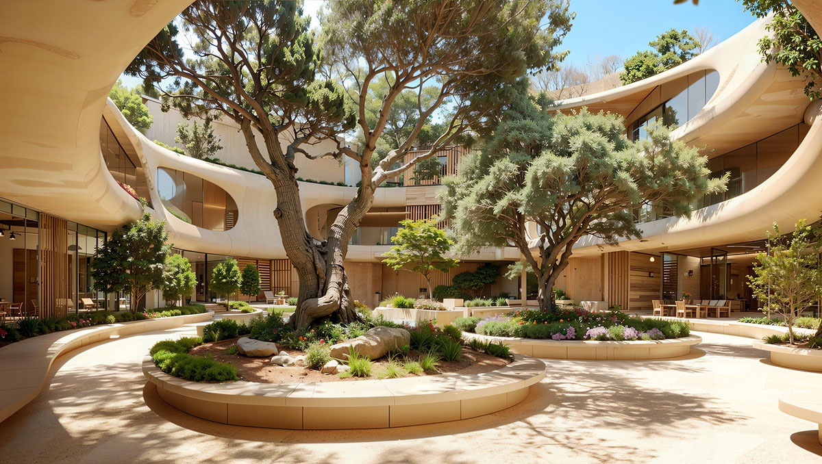 Indoor courtyards: well-being, interaction and dialogue