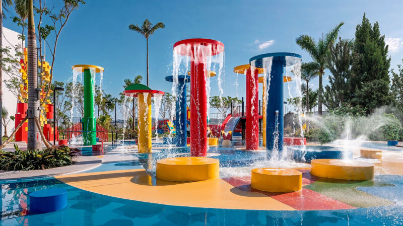 Splash Pad Built In Building SplashPad