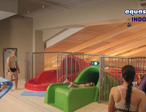 Traffic lights on water slides