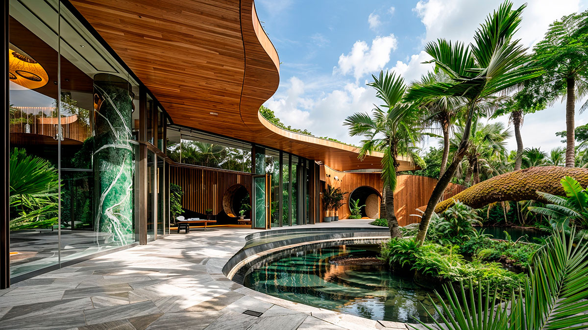 Oasis Courtyard, a paradigm of a central courtyard
