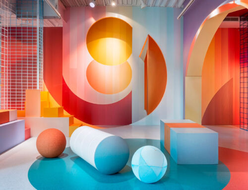 Playful geometry in interiors