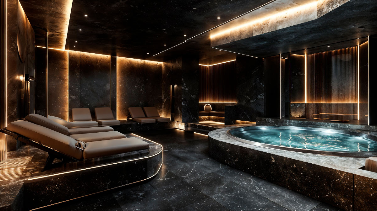Ultra-luxurious private spa