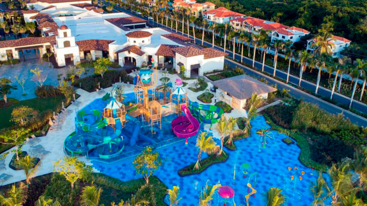 Waterpark at a new Lopesan Group resort hotel in Punta Cana, Dominican Republic