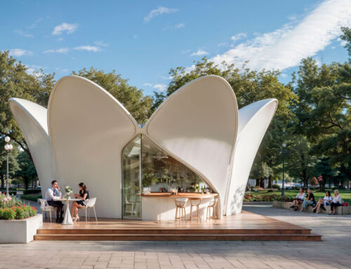 A five-petalled kiosk