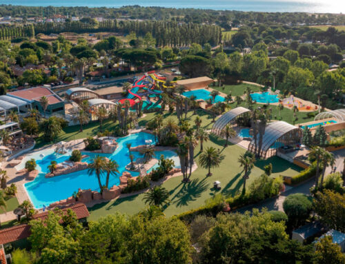 More water park at Camping La Sirène, France
