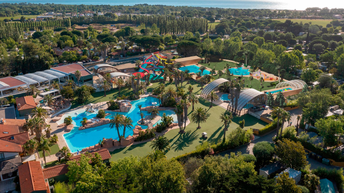 More water park at Camping La Sirène, France