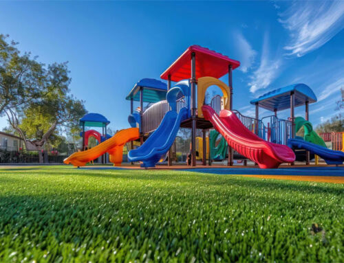 Artificial turf in children’s play areas