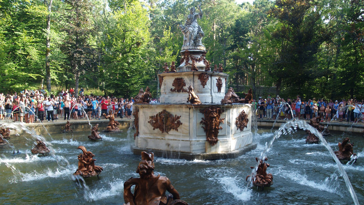 The fountains of the Royal Palace of La Granja de San Ildefonso