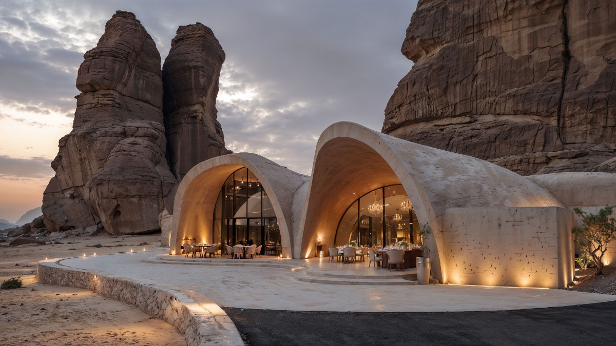 Architecture with a heart of rock