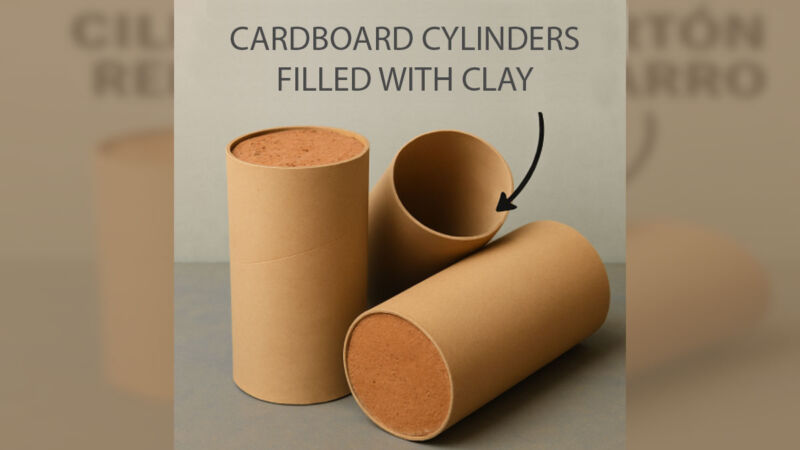 Picture Idea: Low Environmental Impact Construction Using Earth And Cardboard