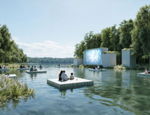 Floating scenarios: art and landscape in harmony