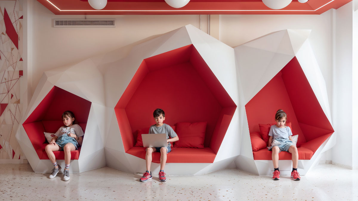 Playful geometries, educational architecture