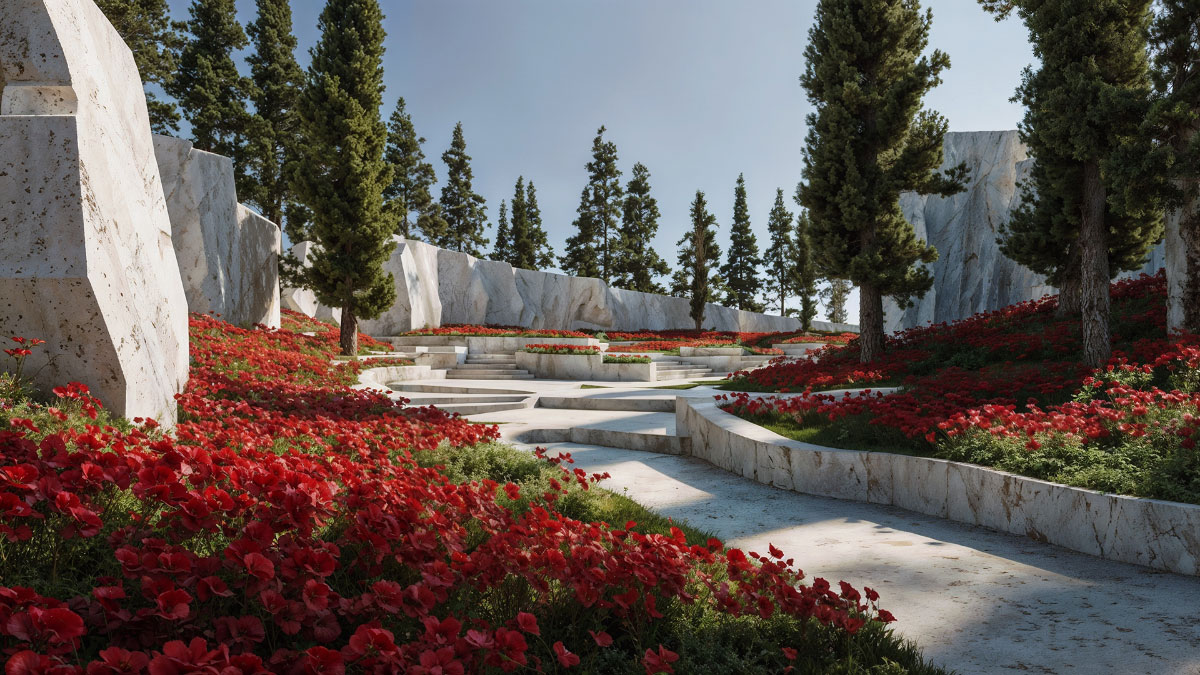 Monumental landscaping