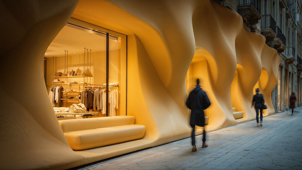 The shop window as street furniture, or street furniture as a shop window