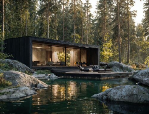 Prefabricated modular homes for discreet forest placement
