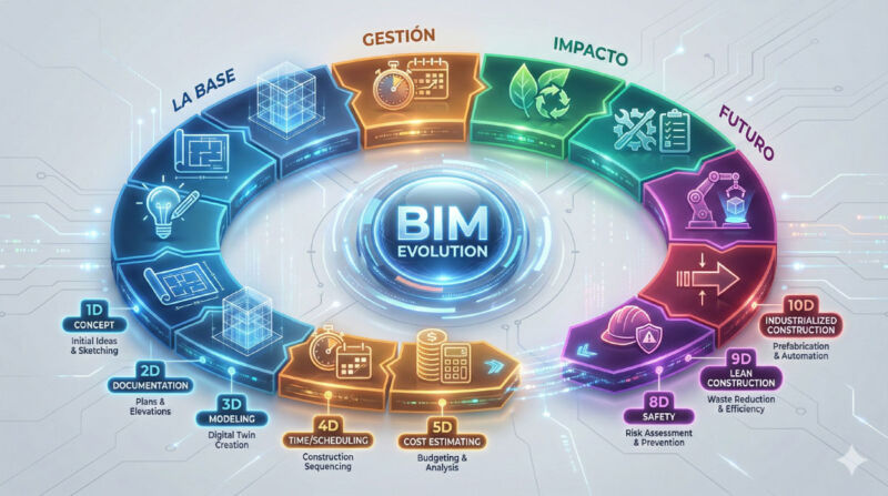 The 10 dimensions of a BIM methodology project