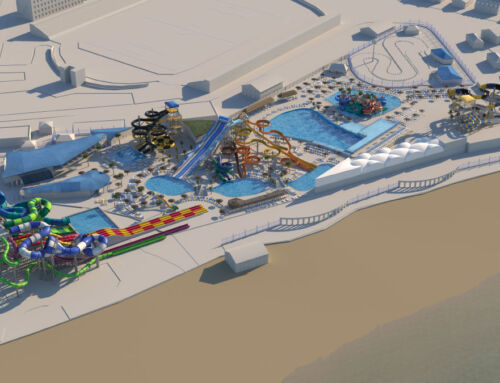 The design of water slides and the evolution of materials