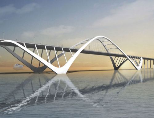 An elevated causeway project between Qatar and Bahrain