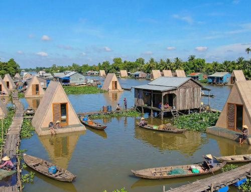 Floating prefabricated houses in Vietnam: when architecture adapts to the water